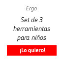 Set de 3 herramientas para nios