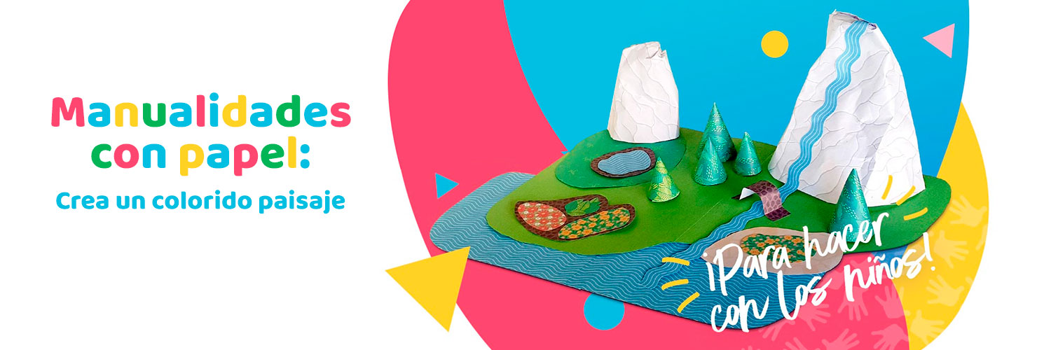 Manualidades con papel: Crea un colorido paisaje 